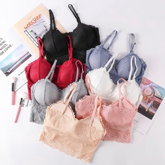 Seamless Lace Bralette Livid Blue Color - Picture 3 of 6